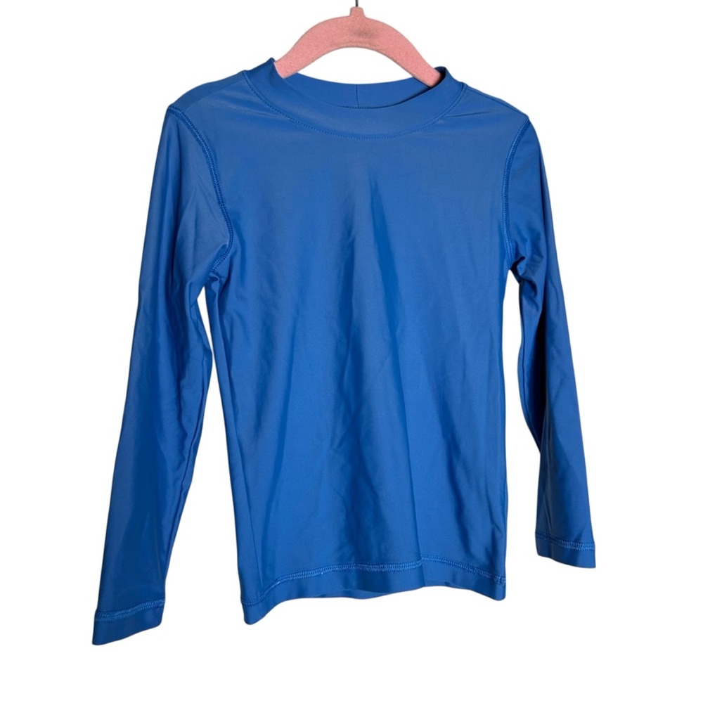 Primary Blue Long Sleeve Rash Guard Swimsuit Size 2/3